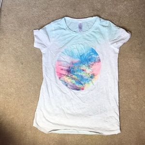 Heather gray cotton shirt.